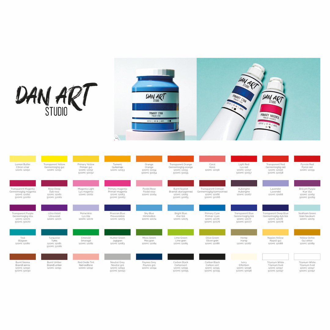 Dan Art Studio -  Akrylmaling - 120ml tube