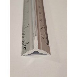 Oms�tningslineal i aluminium 30 cm