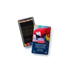 Derwent Chromaflow farveblyantsst m. 12 stk.