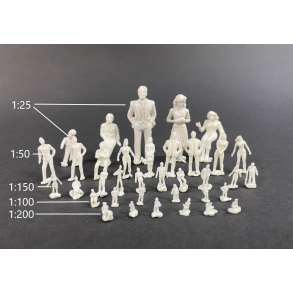 Figur siddende 1:200, 12 stk.