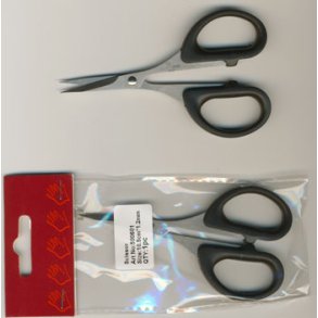 Saks - papirsaks med sort hndtag 11cm