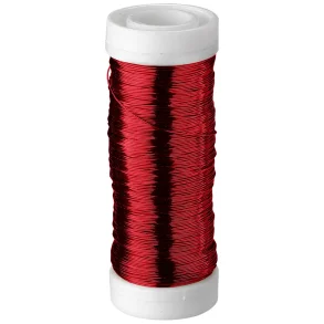 Kobbertr�d , farvet r�d