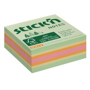 Stick'N Milj� Notesblok (selvkl�bende post-it blok)
