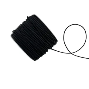Elastik snor 1,2mmx25m sort