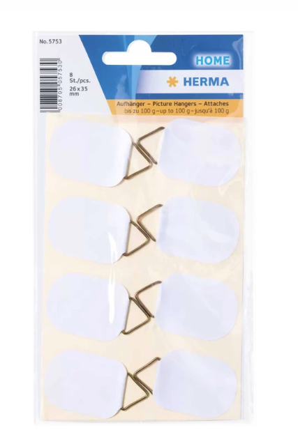 Billedoph�ng - 26x35 mm, hvid