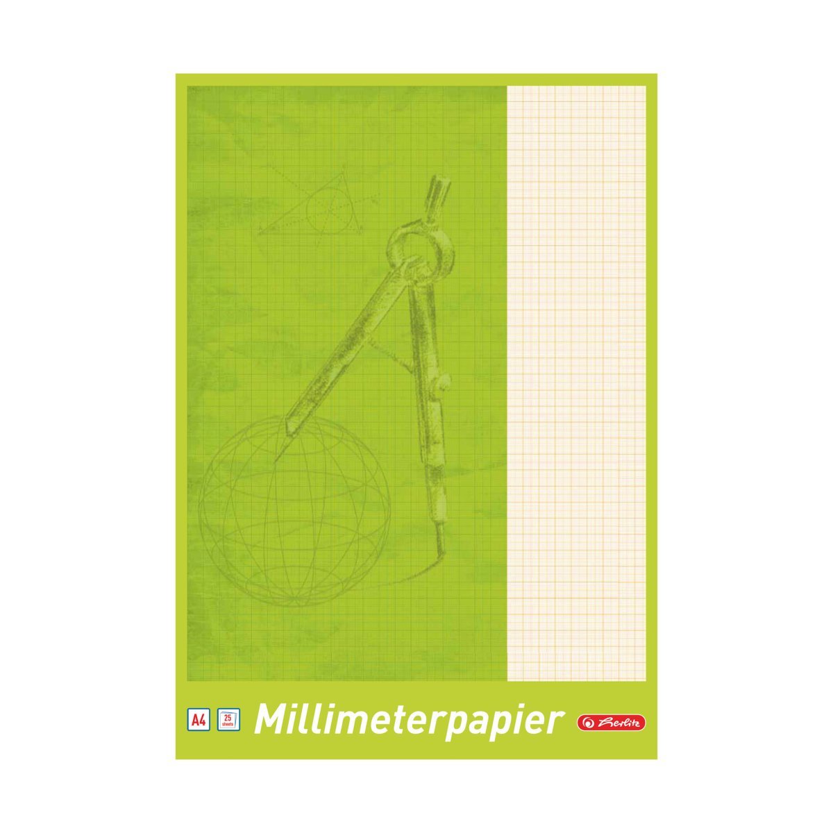 A4 millimeterpapir - 25 Ark