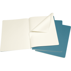 Moleskine - Cahier Collection - pakke med 3stk Notesbog - Plain