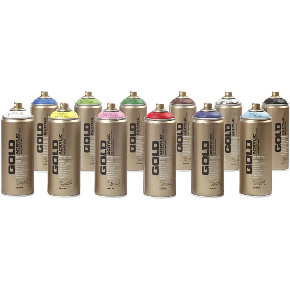 Montana GOLD spraymaling - 400 ML - V�lg farve