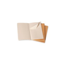 Moleskine - Cahier Collection - pakke med 3stk Notesbog - Ruled