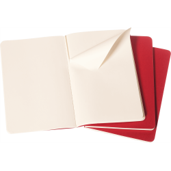 Moleskine - Cahier Collection - pakke med 3stk Notesbog - Plain