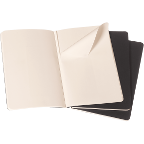 Moleskine - Cahier Collection - pakke med 3stk Notesbog - Plain