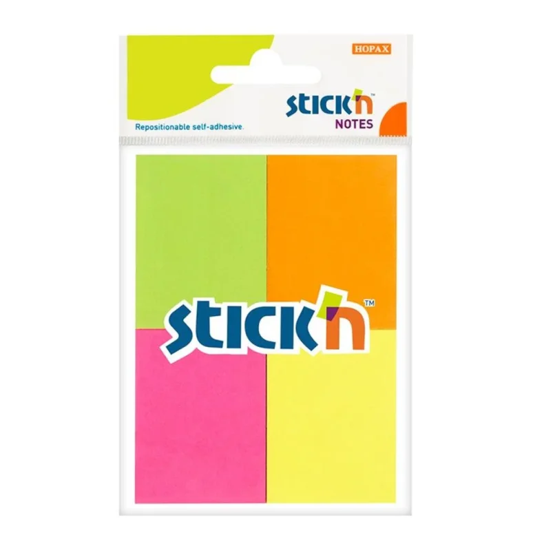 Stick'n Notes 4-pack - 38x50mm - 50ark pr. pakke