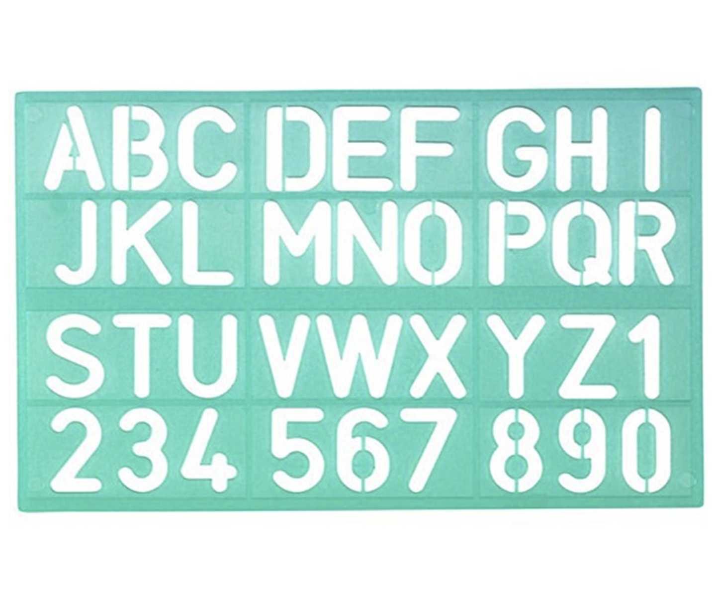 Linex bogstavsskabelon 30 mm