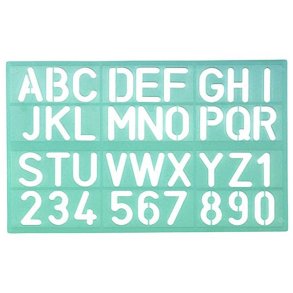 Linex bogstavsskabelon 30 mm