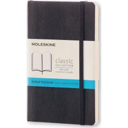 Moleskine Notesbog - Pkt. - Dotted - Sort - Soft cover