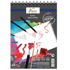 Nassau Fine Art Mixed Media-blok i A5-st�rrelse