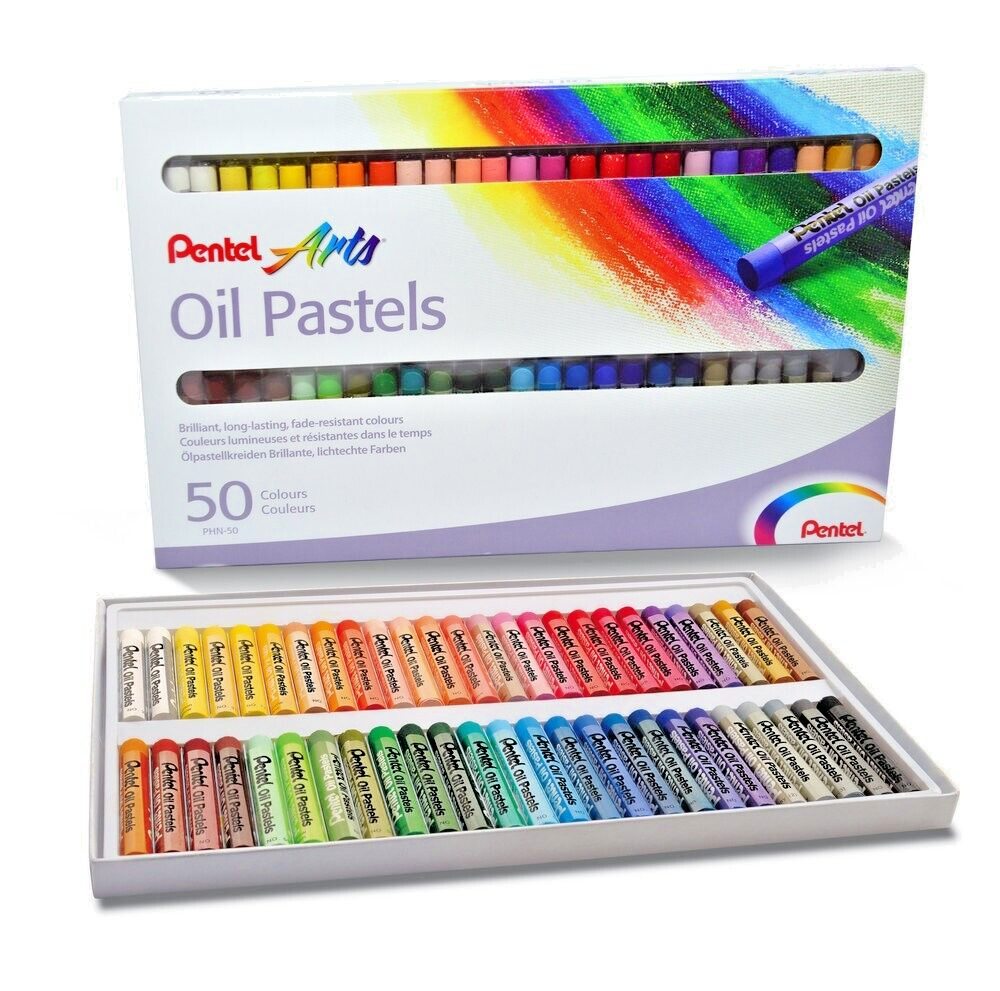 PENTEL OLIEPASTELLER 50 FARVER