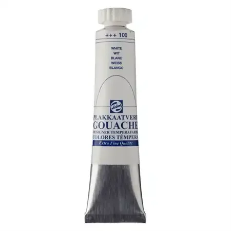 Talens Gouache,100 White - 20 ml. tube