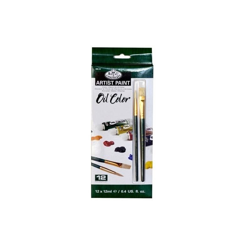 Royal Langnickel oliefarver p tube, 12 ml. -12 stk.