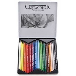 Cretacolor Woodless akvarelfarver 24 stk. s�t