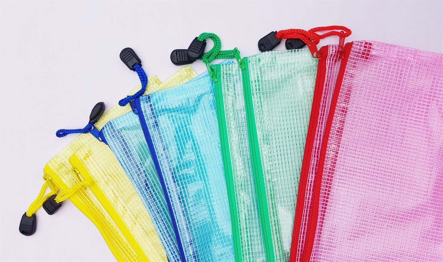 Plastik lynlspose, 120x220 mm. - Assorteret