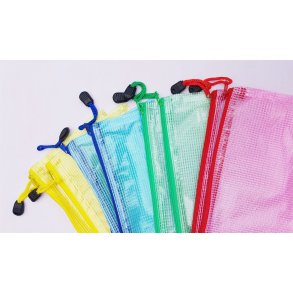 Plastik lynlspose, 120x220 mm. - Assorteret