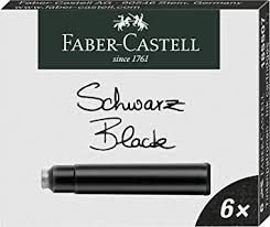 Faber-Castell blkpatroner - Sort - 6 stk.