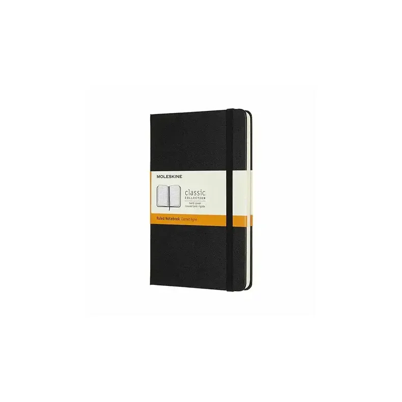 Moleskine Classic - Hardcover- linjeret - 13x21 cm - sort