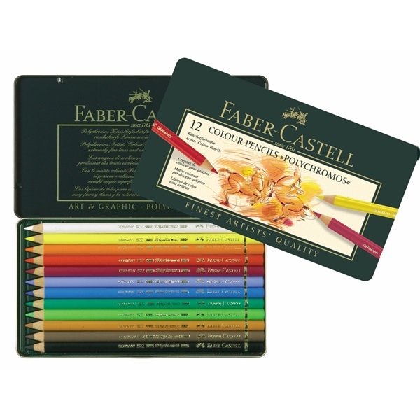 Faber Castell Polychromos farveblyanter 12 stk. st