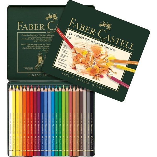 Faber Castell Polychromos farveblyanter 24 stk. st