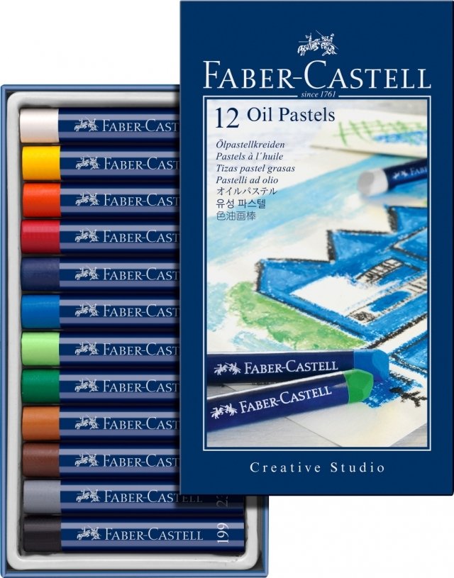 Faber Castell oliepasteller 12 stk. st