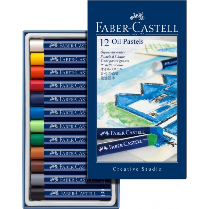 Faber Castell oliepasteller 12 stk. st