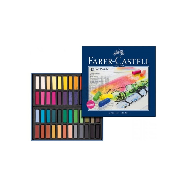 Faber Castell Soft Pastels, korte - 48 stk. st