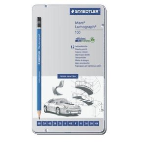 Staedtler Mars Lumograph 100 - 12 stk. 6B-4H