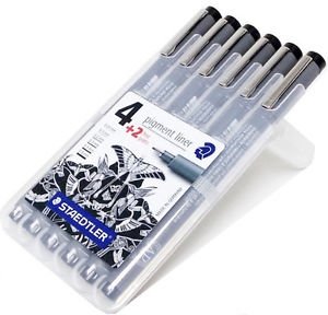 Staedtler Pigment Liner, 6 stk. st