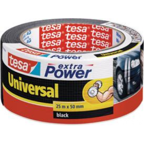 Tesa Extra Power tekstiltape, sort - 50 m.