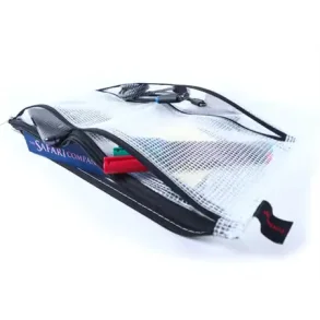 Lynlåspose med forstærkning og sort lynlås - 4 lommer - 270x350mm