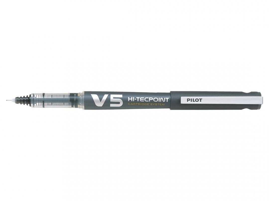 Pilot v5 Hi-Techpoint genopfyldelig - 0.5 mm - Black