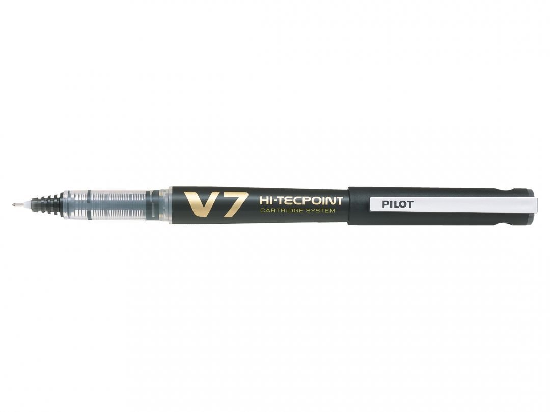 Pilot v7 Hi-Techpoint genopfyldelig - 0.7 mm - Black