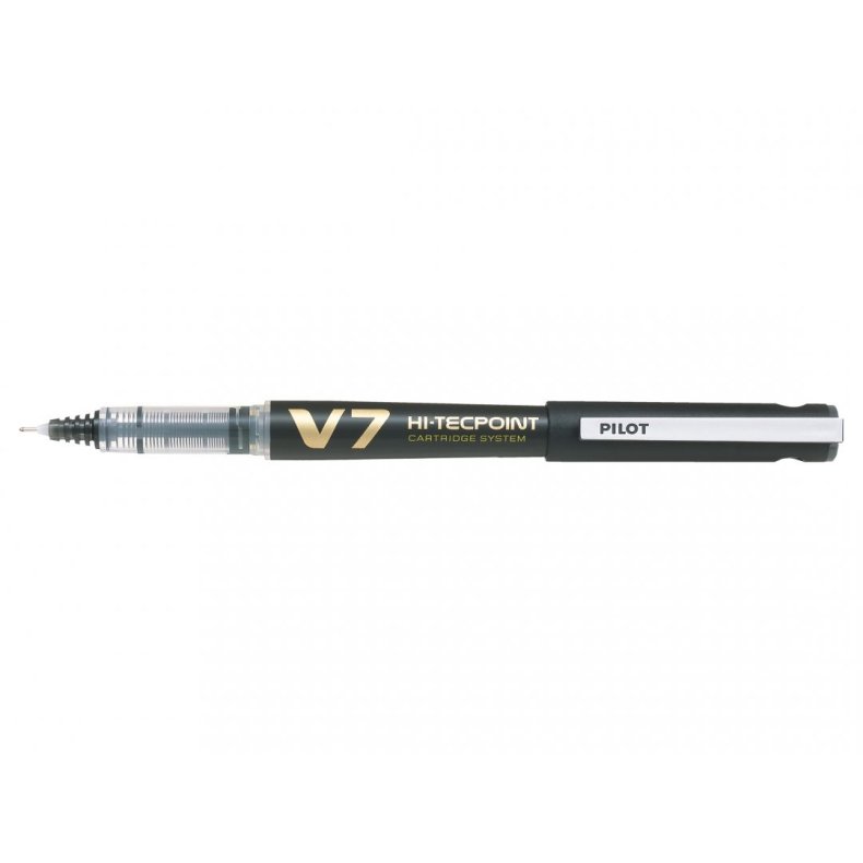 Pilot v7 Hi-Techpoint genopfyldelig - 0.7 mm - Black