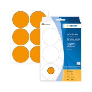 Farvede dots m. klb 50 mm