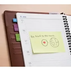 Stick'n Notes - 76x127 mm - Gul - Genbrugspapir