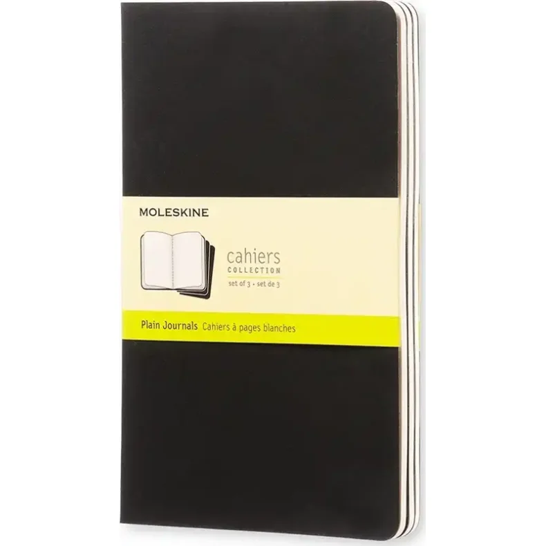 Moleskine Cahiers Collection - 3stk i pakken - 13x21cm