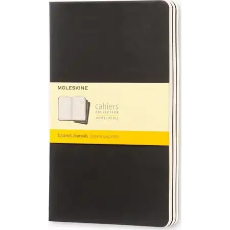 Moleskine Cahier Notesbog - 13x21 cm - Ternet - st af 3 stk