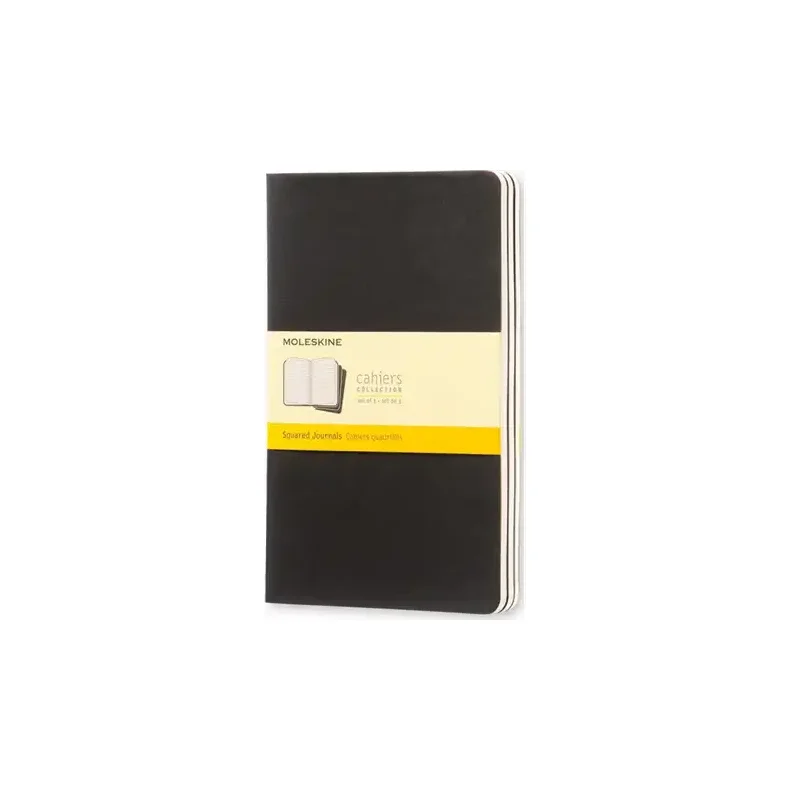 Moleskine Cahier Notesbog - 13x21 cm - Ternet - st af 3 stk