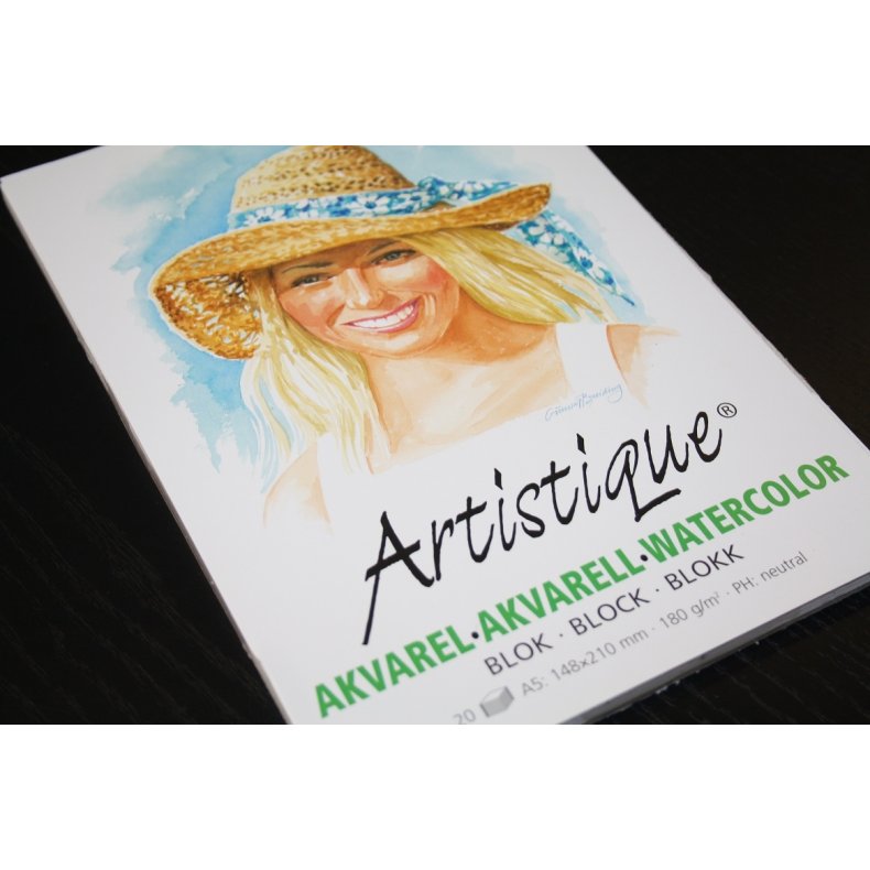 Artistique akvarelblok 180 g/m2 - A5