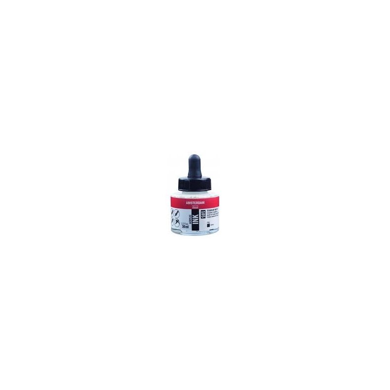 Amsterdam Acrylic Ink, Titanium hvid 105, 30ml