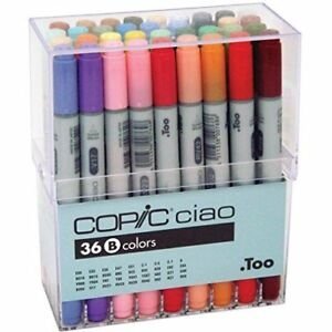 Copic ciao marker sæt á 36 stk. - B-sæt