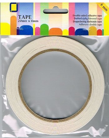 Dobbeltklbende tape 6mm x 20m