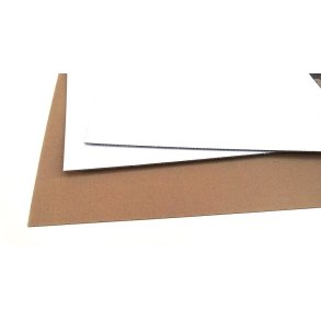 Alm brun/hvid Blgepap (70x100 cm)